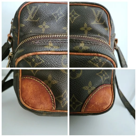 Authentic LOUIS VUITTON LV Nile Monogram Crossbody Shoulder Vintage Camera Bag - Picture 10 of 16